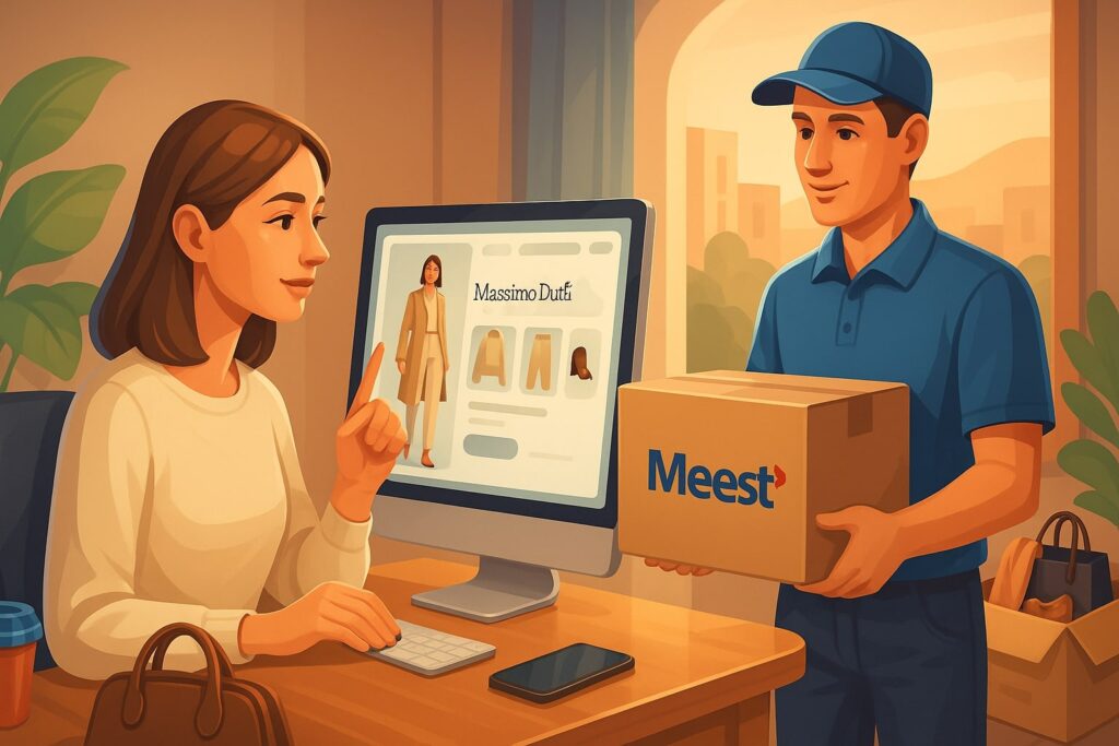 MASSIMO DUTTI-дан Қазақстанға Meest Shopping арқылы жеткізу - Akyldy.KZ